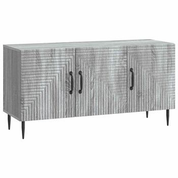 Mueble De Tv Gris Sonoma 99 X 34,5 X 50 Cm Madera De Ingeniería Vidaxl
