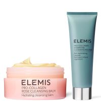 elemis pro-collagen hydrating cleansing mousse and cleansing balm bundle various aromatics - rose