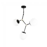 lampara de techo mulen negro 3 luces