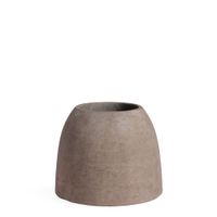 macetero decorativo de cemento marron oscuro h41