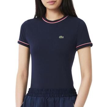 Lacoste Tops y Camisetas Contrast Accent para mujer