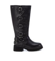 carmela para mujer 16192901-negro botas de piel 161929 negro 35 plano cremallera casual