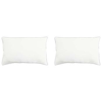 Almohada 2 Pcs Blanco 50 X 75 Cm Fibra De Bambú Vidaxl