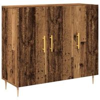 aparador madera vieja 90 x 34 x 80 cm madera de ingenieria vidaxl