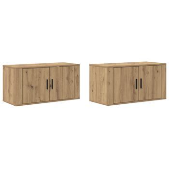 Juego De Muebles Para Televisión Montados En La Pared 2 Uds | Mueble De Salón | Gabinete De Tv