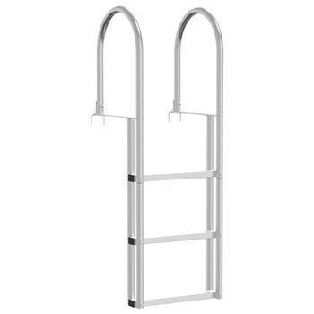 Escalera De Muelle De 3 Pasos Plateado 45 X 11,5 X 134 Cm Vidaxl