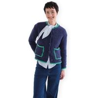compania fantastica chaqueta de punto compania fantastica cardigan 10305 - navy blue para mujer