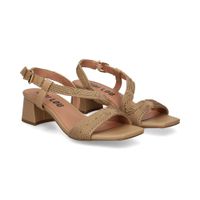 bibi lou sandalias con tacon mujer - marron talla 40