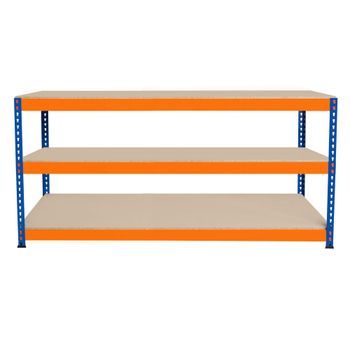Banco De Trabajo De Garaje Con 3 Niveles 300kg Estación De Trabajo Diy 180 X 60 X 90cm