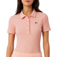 lacoste tops y camisetas slim fit para mujer