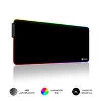 alfombrilla gaming subblim premium led rgb