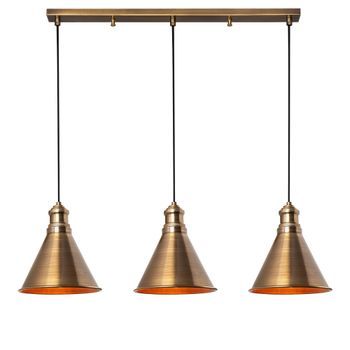 Lámpara De Techo Sivani-mr-314 Oro Cobrizo Hierro 70x20x109 Cm