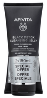 apivita limpiador rostro y ojos black detox 2x150 ml
