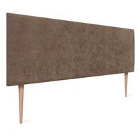 dhome cabecero marron 145cm acabado toalla soft tapizado liso con patas 4cm grosor 125 alto tejido suave para pared acusticos cabeceros absorbentes 145cm 4cm - 125 al - marron