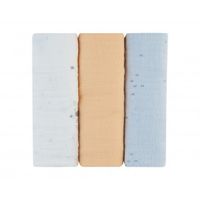 juego de panales de muselina 3 uds 75x75 cm stripy friends