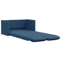 sofa cama de suelo 2 en 1 tela azul 112x174x55 cm vidaxl
