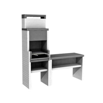 Barbacoa de Piedra Venit Flex Hotte Wood