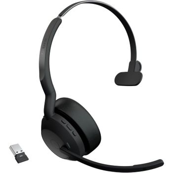 Jabra Evolve 2 55 Auriculares Bluetooth para Oficina/Centro de Llamadas Negros