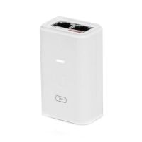 adaptador poe ubiquiti poe-24-12w-g-wh 24v 24w gigabit ethernet blanco compacto
