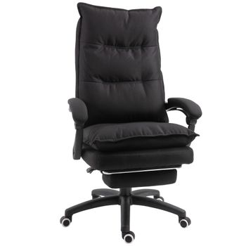 Vinsetto Silla de Oficina con Masaje Silla Ergonómica con Altura Ajustable Respaldo Reclinable Reposapiés Integrado y Control Remoto   Aosom España