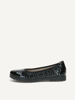 CAPRICE Ballerina, black, made of Leather, Size 36