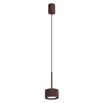 Lámpara colgantes marrón aluminio alt. 125 cm