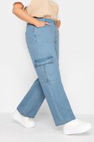 yours vaqueros cargo azules mujer curvy y tallas grandes yours