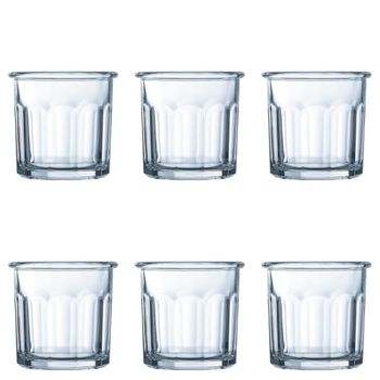 Juego de 6 vasos chupito vidrio 9 cl