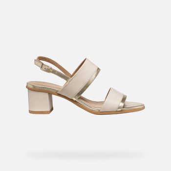 GEOX Aurely 50 Mujer Blanco Lechoso/dorado Claro