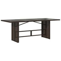 mesa de jardinrmesa para exterioresrmesa de patio superficie vidrio ratan pe marron 190x80x75 cm