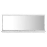 espejo de bano madera contrachapada gris hormigon 90x105x37 cm