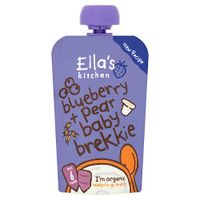 ellas kitchen 6 month blueberry  pear baby brekkie