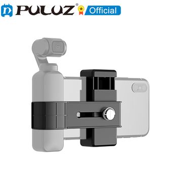 Abrazadera de fijación para teléfono inteligente PULUZ, soporte de montaje de 1/4 pulgadas para DJI OSMO Pocket / Pocket 2, accesorios para cámaras deportivas