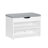 banco zapatero 60 x 30 x 43 cm mdf gris