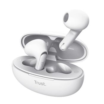 Trust Yavi ENC Auriculares Bluetooth con Estuche de Carga Blanco