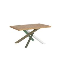 mesa extensible 90x160260 cm versalux patas roble descortezado 4a