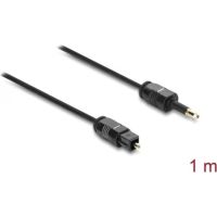 cable de audio toslink delock 1 m negro
