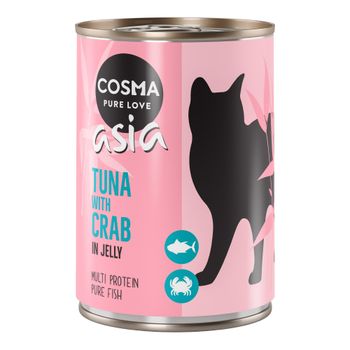 Cosma Original o Asia 24 x 400 g - Pack Ahorro - Asia Atún con cangrejo