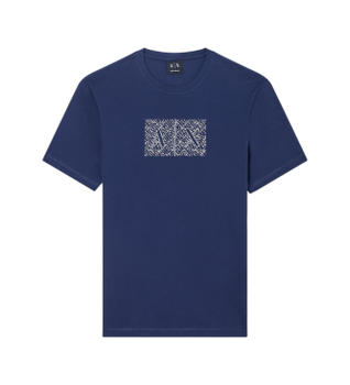 A|X Armani Exchange para hombre. XM002784AF10356UB096 Camiseta deep sea marino (M), Casual, Algodón, Manga corta
