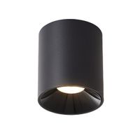 inspiration - foco de techo led de metal color negro 6 cm