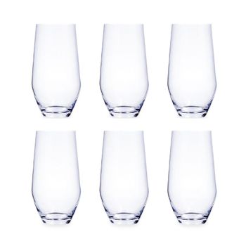 Juego de 6 vasos altos cristal 40 cl