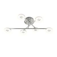 lampara de techo 6 luces led orientables modelo cedro