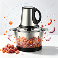 picadora de carne electrica 38l acero inoxidable 304 1800w alta potencia 2 velocidades cuchillas de 3 hojas robot de cocina para picar carne verduras y especias
