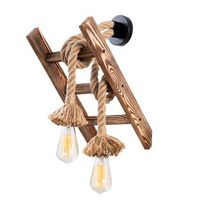 lampara de pared erebos-120-a madera 25x26x45 cm