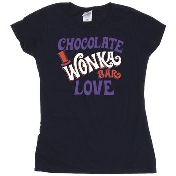 Willy Wonka & The Chocolate Fact Camiseta Chocolate Bar Love para mujer