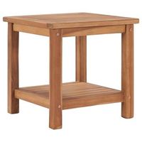 mesa de centro de madera maciza de teca 45x45x45 cm vidaxl
