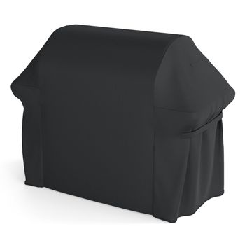 Costway Funda para Barbacoa Impermeable de Tejido Oxford con Asas Cierre Autoadhesivo Cordón Elástico Protección Exterior 151x71x113cm