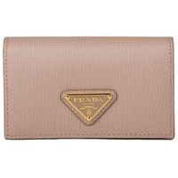 prada cartera saffiano leather card holder para mujer