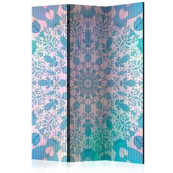 Biombo - Girly Mandala (blue) (135x172 Cm)