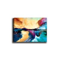 pintura decorativa lienzo canvas tablo-6 multicolor 70x100 cm